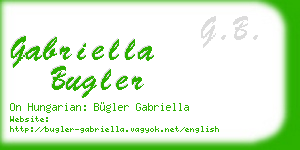 gabriella bugler business card