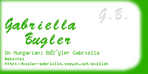 gabriella bugler business card